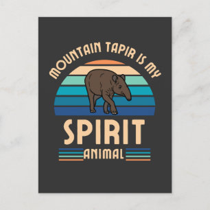 Mountain Tapir är mitt spritdjur Vykort