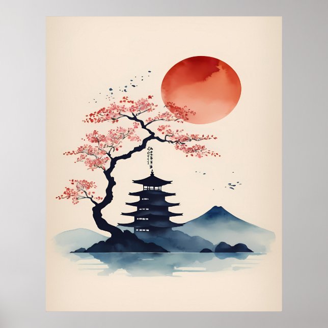 Mountain Temple Poster (Framsidan)