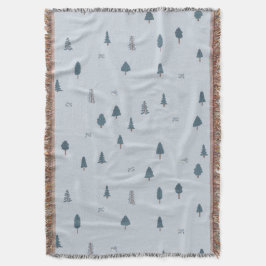 Mountain Theme Cabin Decor Boys Room Blue Nursery Filt