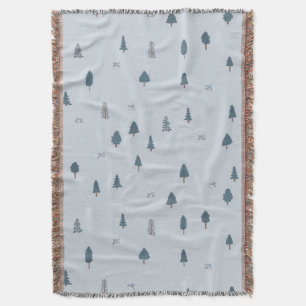 Mountain Theme Cabin Decor Boys Room Blue Nursery Filt