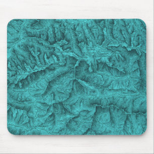 Mountain Topography Karta Blue Musmatta