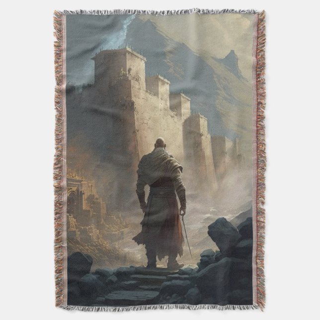 Mountain Town Siege Filt (Framsidan Vertikal)