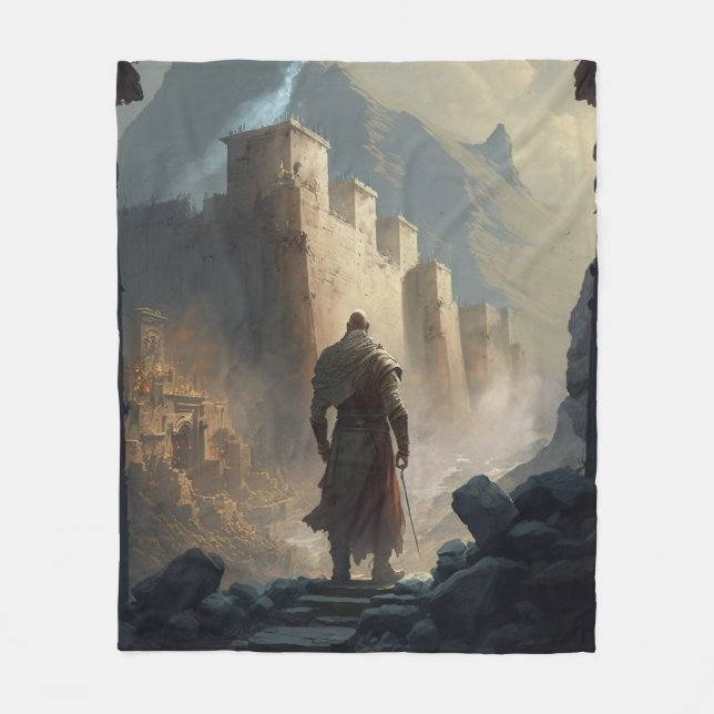 Mountain Town Siege Fleecefilt (Framsidan)