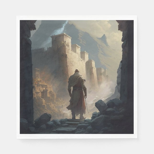 Mountain Town Siege Pappersservett (Framsidan)