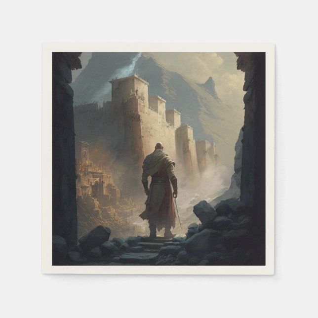 Mountain Town Siege Pappersservett (Framsidan)