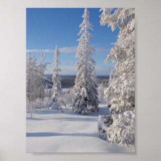 Mountain Träd 1 Poster