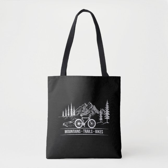 Mountain Trail Bikes - cyklist cykel cykel  Tygkasse (Framsida)