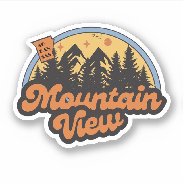 Mountain View, Arkansas Sticker Klistermärken (Framsida)