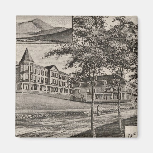 Mountain View House, Whitefield, NH Magnet (Framsidan)