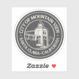 MOUNTAIN VIEW SANTA CLARA CALIFORNIA VINTAGE KLISTERMÄRKEN