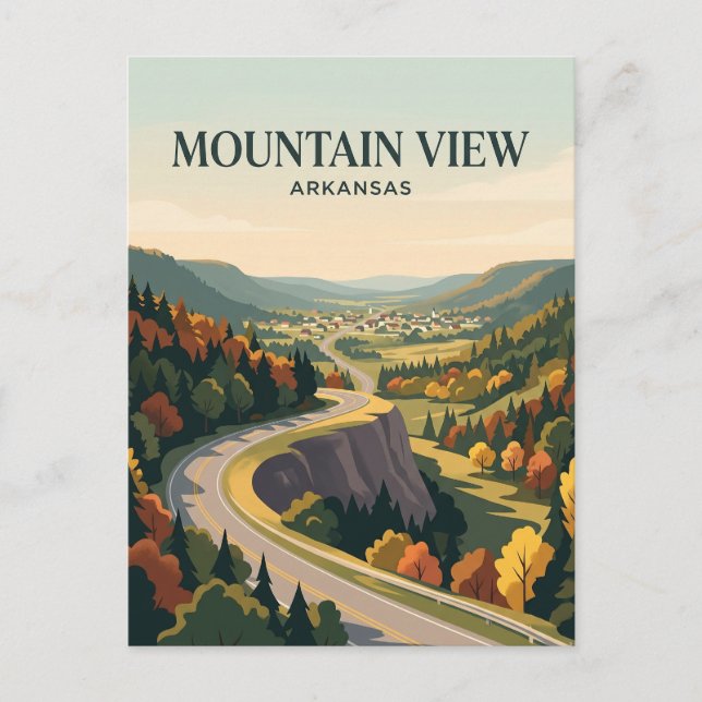 Mountain View USA blir Vykort (Framsida)