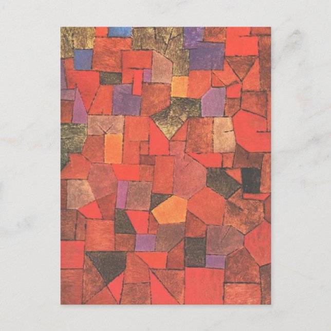 Mountain Village (Autumnal) av Paul Klee Vykort (Framsida)