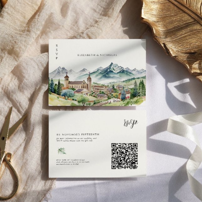 Mountain Village Town | Bröllop OSA för QR-kod (Skapare uppladdad)