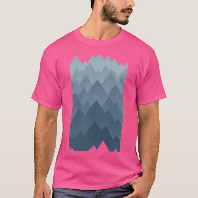 Mountain Vista Grått T Shirt (Framsida)
