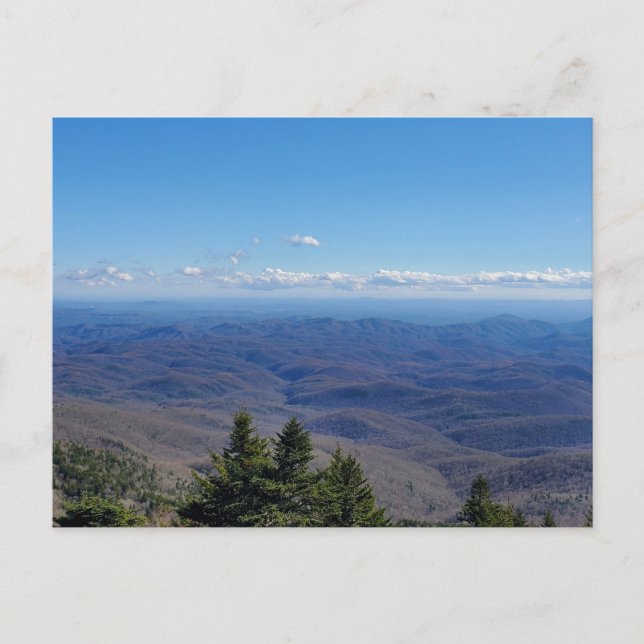 Mountain Vista View from Grandfather Mountain, NC Vykort (Framsida)