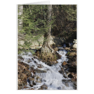 Mountain Waterfall Hälsningskort