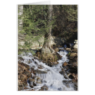 Mountain Waterfall Hälsningskort