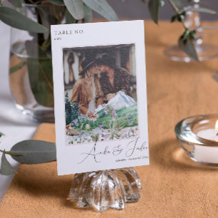 Mountain Wildblomma   Fotokort för Bordsnummer