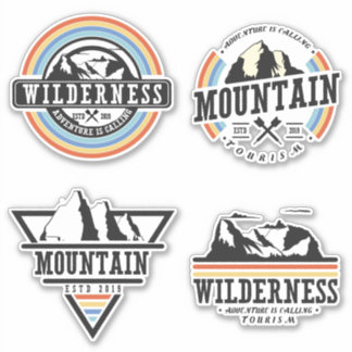 Mountain Wilderness Badge Klistermärken