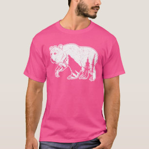 Mountain Wildlife Träd Nature Bear Älskare Animal  T Shirt