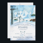 Mountain Winter Skiing Pub Mitzvah<br><div class="desc">Enkel personlig och levererad i en tupplur! Hämta inbjudningarna till perfekt pub mitzvah till firande som denna moderna inbjudan till skidtemat. Om du är en älskare i nedförsbacken, så kommer du att kärlek ett skidåkande temaparty. Lägg till anpassningsbarnas ordalydelse i den här designen genom att använda rutorna "Redigera den här...</div>