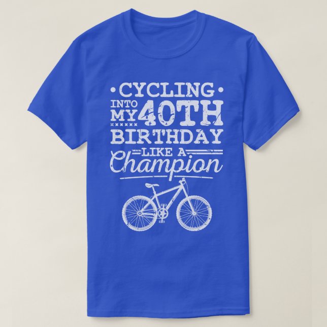 Mountainbike 40-årsdag män MTB T Shirt (Design framsida)