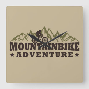 Mountainbike-äventyr - Mountain Bike Fyrkantig Klocka