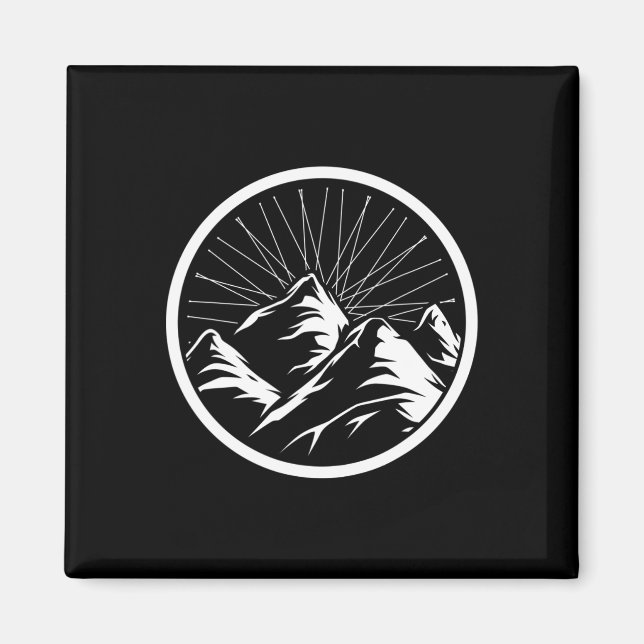 Mountainbike-cykel  magnet (Framsidan)