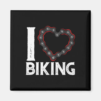 Mountainbike Cykling Cykel Jag älskar cykling Magnet