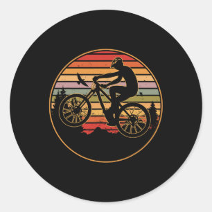 Mountainbike Cykling Cyklist Cykel Åkning Runt Klistermärke