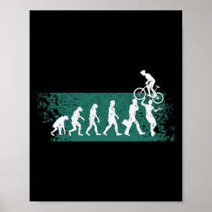 Mountainbike Cykling Terräng Utveckling Av Mtb Ber Poster