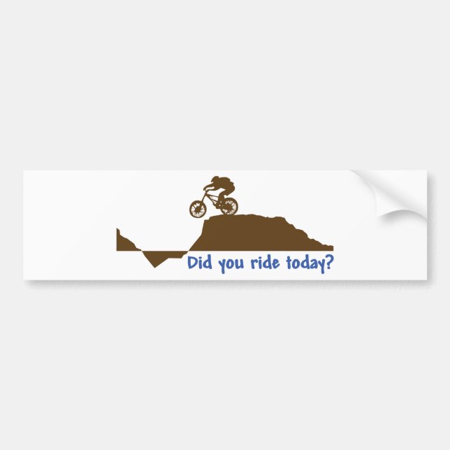 Mountainbike - dagritt bildekal (Framsidan)