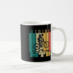 Mountainbike Det Blir Aldrig Lättare Downhill Moun Kaffemugg