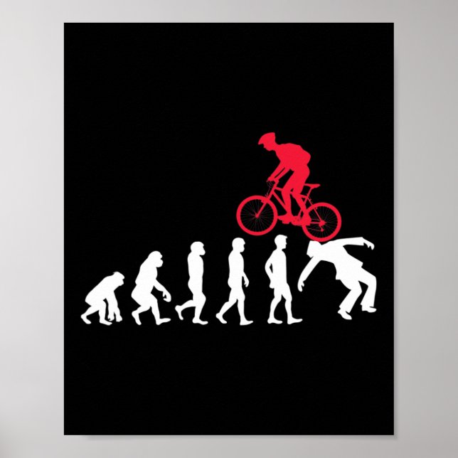 Mountainbike Evolution Mtb Krock Cyklist  Poster (Framsidan)