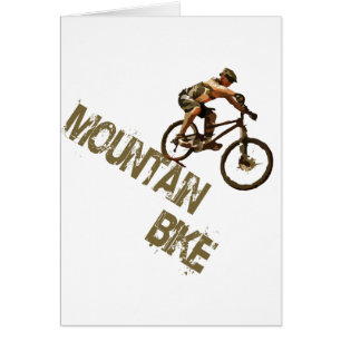 Mountainbike Hälsningskort