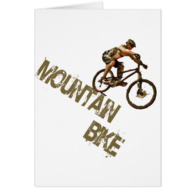 Mountainbike Hälsningskort (Framsidan)