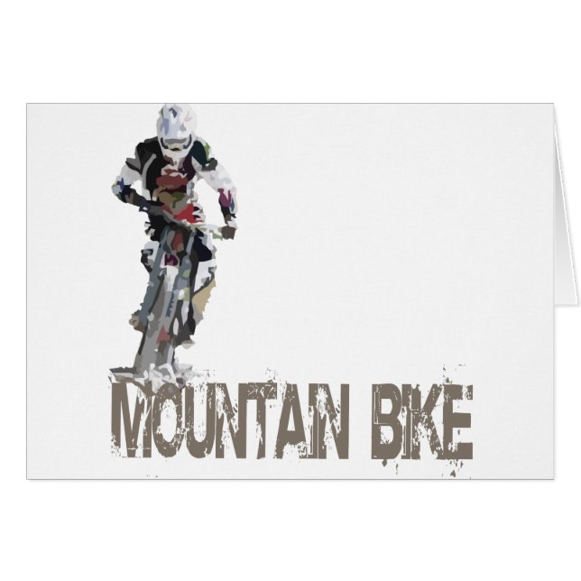 Mountainbike Hälsningskort (Framsidan Horizontal)