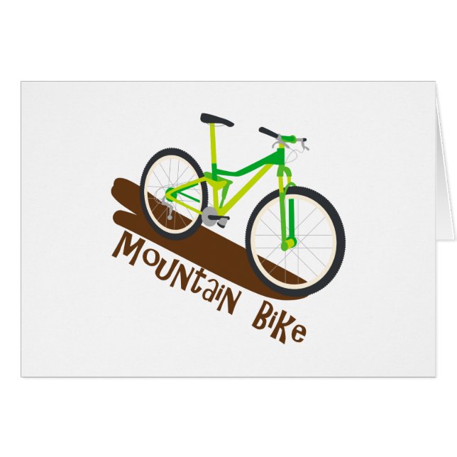 Mountainbike Hälsningskort (Framsidan Horizontal)