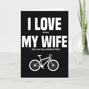 Mountainbike Jag älskar när min fru låter mig köpa Kort