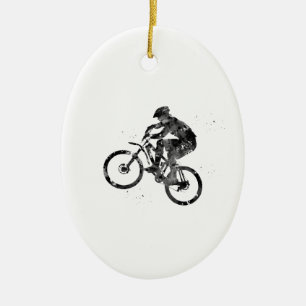 Mountainbike Julgransprydnad Keramik