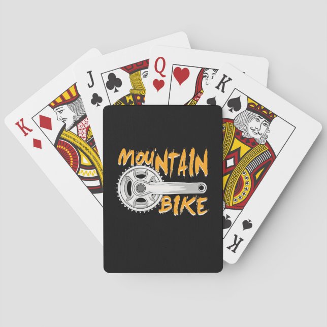 Mountainbike-konst Casinokort (Baksidan)