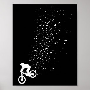 Mountainbike Mtb Cykel Downhill Cykling Cyklist Gi Poster