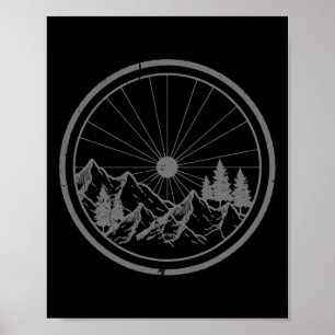 Mountainbike Mtb Cykling Downhill Cykling Cyklist Poster