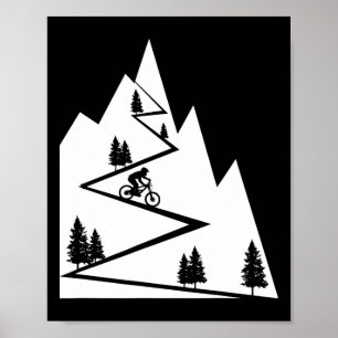 Mountainbike - Mtb Downhill Cykel Cyklist Poster
