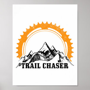 Mountainbike Mtb Downhill Cykling Cykling Cyklist Poster