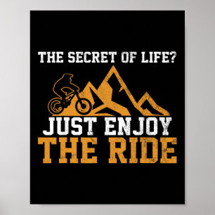 Mountainbike - Mtb Downhill Cykling Cyklist Presen Poster