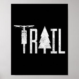 Mountainbike Mtb Downhill Cykling Stig Cykelpresen Poster