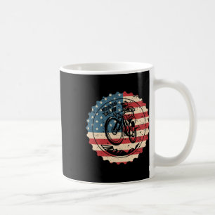 Mountainbike Mtb Usa Amerikansk Flagga Downhill Cy Kaffemugg