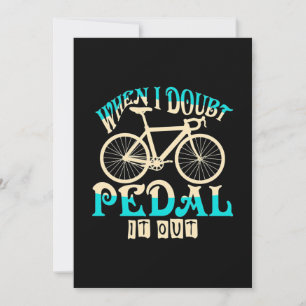 Mountainbike när jag är osäker trampar jag ut det inbjudningar