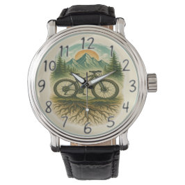 Mountainbike Naturäventyrskonst Armbandsur